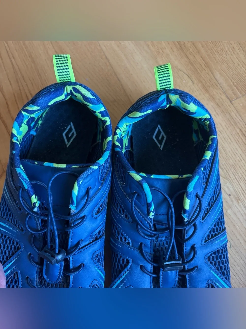 FJ Barefoot Minimalist Water shoes Sneakers Blue Green Mesh Men’s Size 43 9.5 10